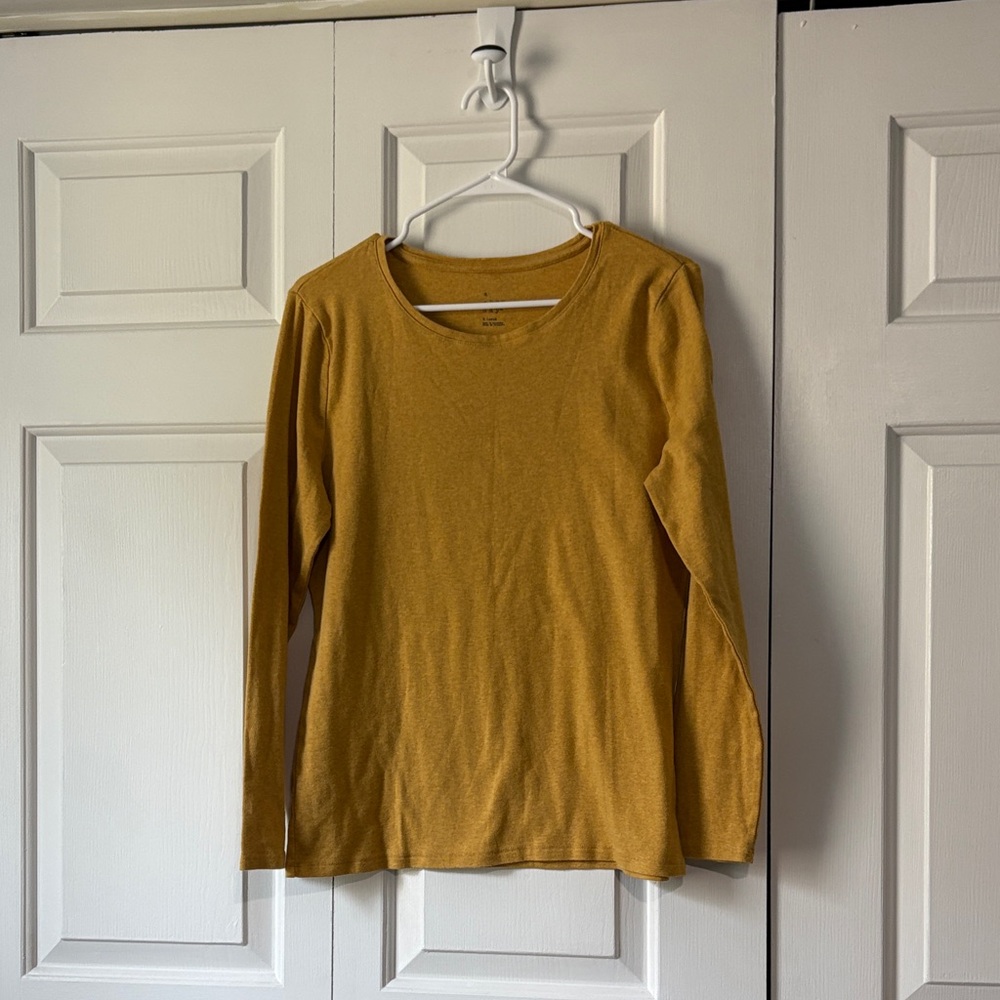 Mustard Yellow Long Sleeve Tee